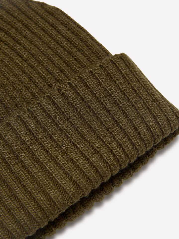 Braune Strickmütze - mützen für herren - Dunkelbraun | Sisley image number 2